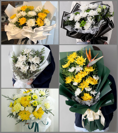 江苏泰州靖江市马桥镇三爱社区白事花束代送